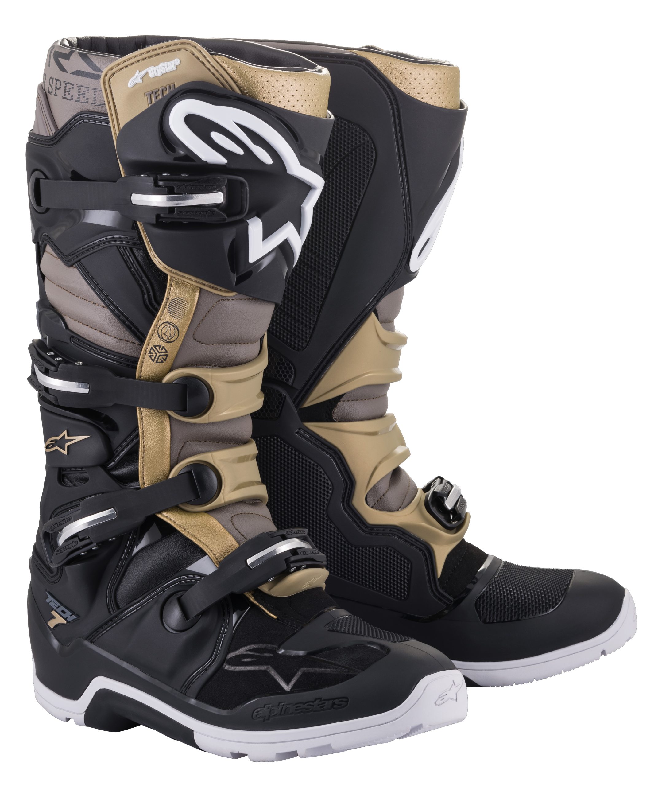 Tech 7 Enduro Ds Boots Black/Grey/Gold Sz 07