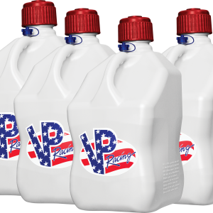 Motorsports Container 5.5 Gallon White Patriotic