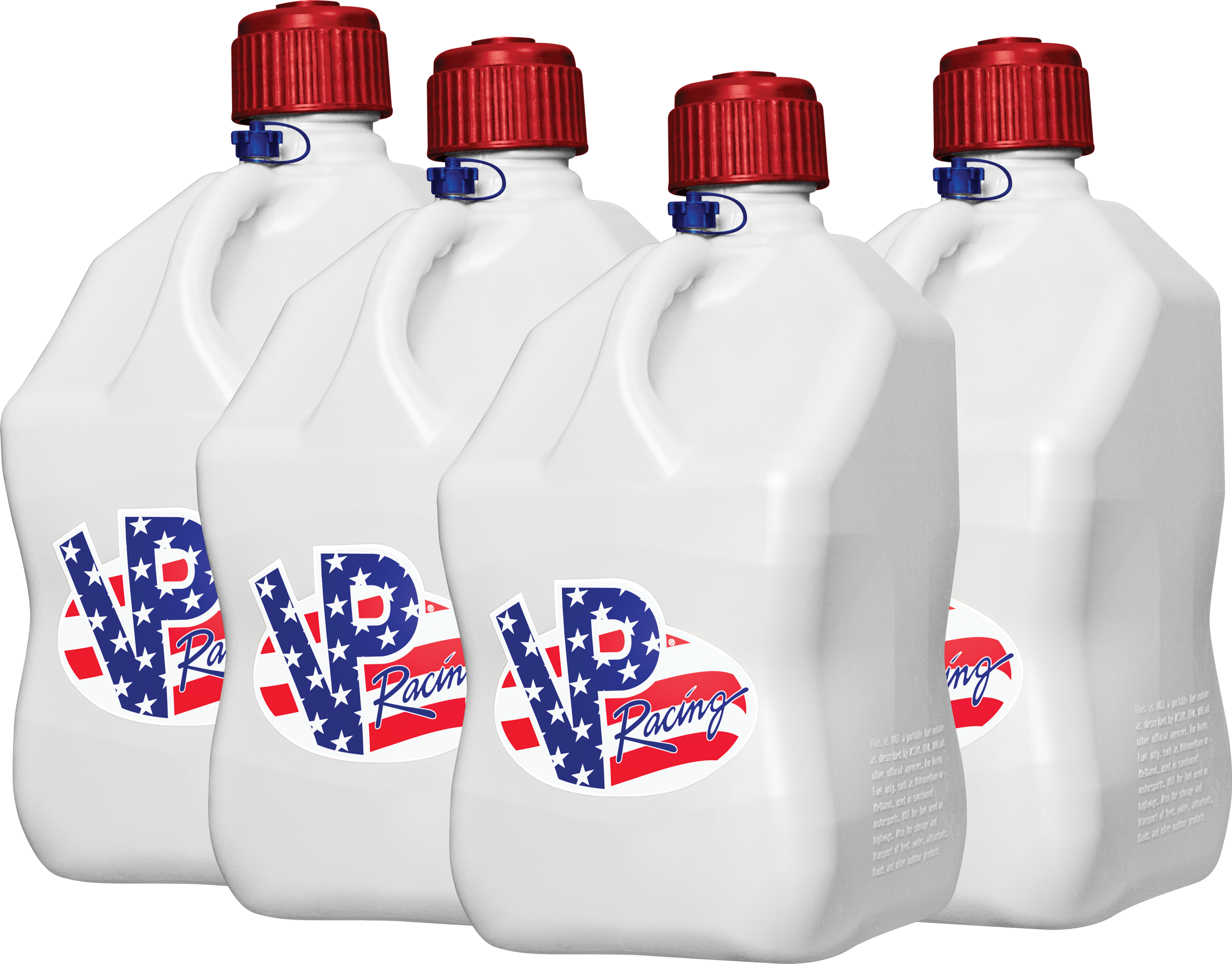 Motorsports Container 5.5 Gallon White Patriotic