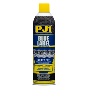 PJ1 Blue Label Chain Lube 13oz - High-Performance Chain Lubricant for Motorcycles and Standard Chains