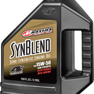 MAXIMA Synthetic Blend Motor Oil 4T 15W-50, 1-Gallon Jug - Part Number 30-369128B