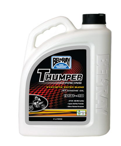 Bel-Ray Thumper Semi-Synthetic Ester 10W-40 Engine Oil - 4L Case