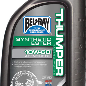 BEL-RAY Works Thumper Synthetic Ester 10W-60 1 Quart Engine Oil – Ideal for Off-Road Motorcycles and ATVs
