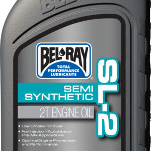 BEL-RAY SL 2 Semi-Synthetic 2-Stroke Engine Oil - 1 Quart (12 Pack)