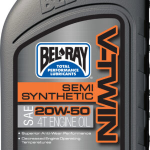 BEL-RAY V Twin Semi-Synthetic Oil 20W-50, Part Number 96910-BT1, 1 Liter Bottle