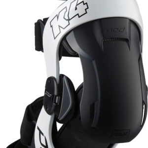 POD K4 V2.0 Knee Braces White/Black Medium/Large