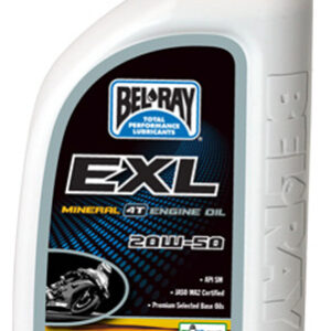 BEL-RAY EXL Mineral Oil 20W-50 4T Engine Oil – Part Number 99100-B1LW