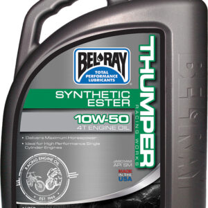 BEL-RAY Thumper Syn Ester Oil 10W-50 4L – Synthetic 4-Stroke Engine Oil for Off-Road Motorcycles and ATVs